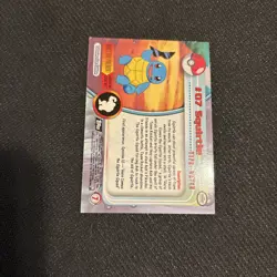 1999 Topps Pokemon Series 1 Squirtle #07 Holo Foil Black Logo Flames - Image 5