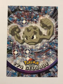 Pokemon Card Blue Label Topps TV Animation #74 Geodude Near Mint - Image 1