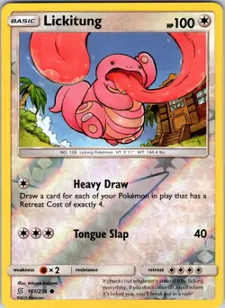 Lickitung 161/236 SM - Unified Minds Pokemon TCG NM Reverse Holo - Image 1