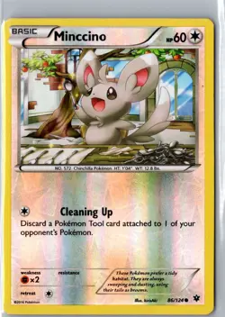 MINCCINO 86/124 COMMON FATES COLLIDE POKEMON REVERSE HOLO MP - Image 1