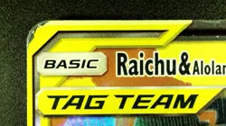 Raichu & Alolan Raichu GX 54/236 UR Pokemon Unified Minds Ultra Rare Holo HP/MP - Image 4