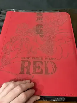 One Piece Movie Red Uta Laser Engraved Binder 9 Pocket Toploader Mistake - Image 3