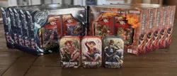 One Piece TCG Lot- Illustration Box Vol. 5 & 6 - Tin Set Vol. 2 - Image 1