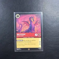 Disney Lorcana - Maleficent Monstrous Dragon Fabled - Legendary - Image 1