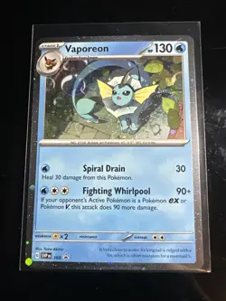 Vaporeon - 168 (Cosmos Holo) 168 Sv: Scarlet & Violet Promo Cards Holo - Image 1