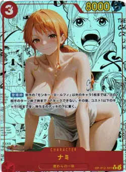 NAMI ONE PIECE Holo Custom Art Goddess Story Anime Collectible Card - Image 1