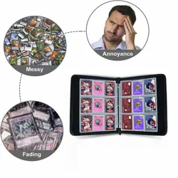 Trading Card Binder 9 Pocket, Card Binder for 900 Pockets Card, 50 Sleeves Do... - Image 3