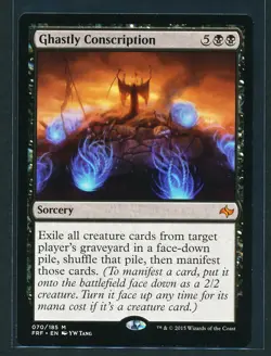 Ghastly Conscription - Magic MTG 2015 Fate Reforged - LP/NM - Image 1