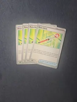 4x Roto-Stick 127/131 x4 - NM Prismatic Evolutions Pokemon Playset - Image 1