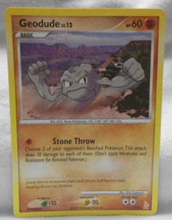Pokemon TCG Geodude * 1/11 * Lucario Trainer Kit * Common * Regular * 2007 - Image 1