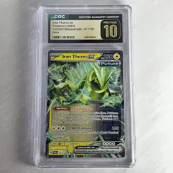 Pokemon TCG Iron Thorns ex 077/167 CGC 10 PRISTINE twilight masquerade holo - Image 1