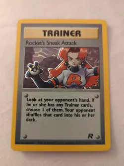 Pokemon TCG Rocket's Sneak Attack Team Rocket 16 Holo Unlimited Holo Rare - Image 2