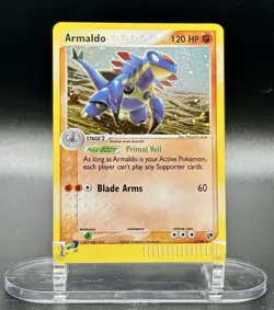 Armaldo 1/100 Holo Pokemon EX Sandstorm 2003 Vintage Swirl NM - Image 2
