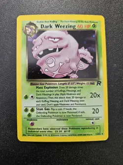 Pokemon Team Rocket Dark Weezing Holo Rare 14/82 NEAR MINT - Image 1