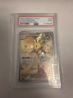 2025 POKEMON JTG EN-JOURNEY TOGETHER ILLUSTRATION RARE LILLIE'S RIBOMBEE PSA 9 - Image 1