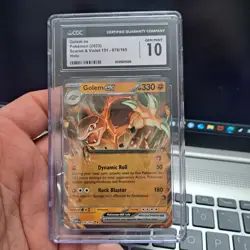 Golem ex 076/165 Scarlet & Violet 151 Holo CGC 10 (2023 English Pokemon TCG) - Image 1