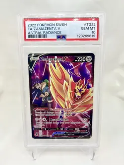 2022 Pokemon Zamazenta V TG22/TG30 Astral Radiance PSA 10 GEM MINT 🚀 LOW POP - Image 1