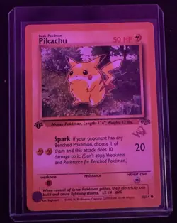 1999 Pokemon Jungle Pikachu #60(1st Ed) With Gold Stamp. Near Mint/Never Played - Image 1