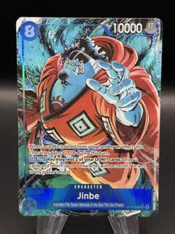 One Piece Jinbe Alt Art OP14-049 THE AZURE SEA'S SEVEN English NM - Image 1