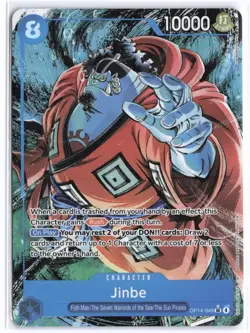 Jinbe (Alt Art) OP14-049 SR ENG The Azure's Sea's Seven One Piece TCG MINT - Image 1
