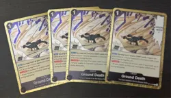 One Piece - Ground Death Foil OP14-096 Playset (x4) The Azure Sea's Seven NM - Image 1