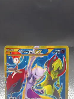 Pokemon Mewtwo-EX TCG Breakthrough Holo Card 163/162 Secret Rare - Image 3