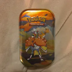 Pokemon TCG - Vibrant Paldea Mini Tin - 2 Booster Packs/Sticker Sheet/Art Card - Image 1