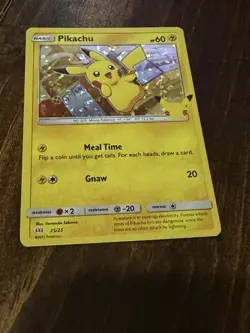 Pokemon Pikachu 25/25 HOLO 25th Anniversary Mcdonalds Promo 2021 Card - Image 1