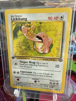Pokemon TCG Lickitung 1st Edition Card WOTC Jungle, 38/64 Never Played, NM - Image 1