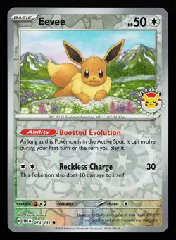 Eevee 074/131 Promo Reverse Holo Pokemon Day 2025 Pokemon Card - Image 1