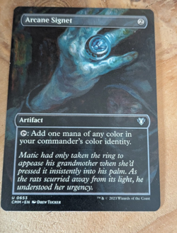 MTG Arcane Signet Commander Masters Borderless NM - Image 1