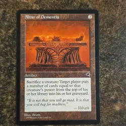 Mtg - Altar of Dementia - Tempest Regular Rare Artifact - 1997 English Brom - Image 1