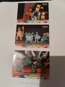 Topps Mewtwo Strikes Back Blue Logo Pokemon Cards - Image 1