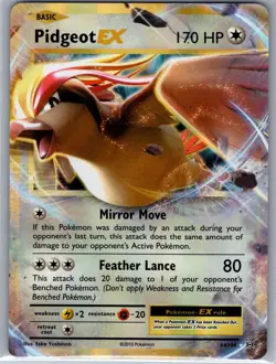 Pidgeot EX 64/108 XY - Evolutions - Pokemon Card - NM - Image 1