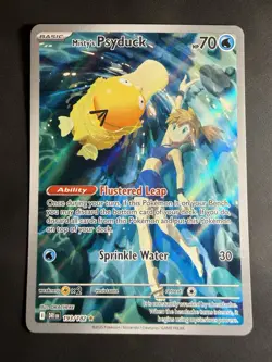 Misty’s Psyduck 193/182 Full Art Holo SV10 Destined Rivals Pokemon Card NM - Image 1
