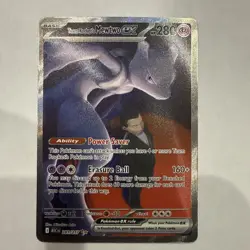 Team Rocket’s Mewtwo ex 281/217 SIR Secret Ascended Heroes Pokemon IN HAND MINT - Image 1