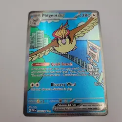Pidgeot ex 225/197 Sv03: Obsidian Flames Holo 2023 Pokemon - Image 1
