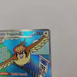 Pidgeot ex 225/197 Sv03: Obsidian Flames Holo 2023 Pokemon - Image 4