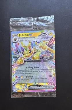 Pokemon TCG Prismatic Evolutions Jolteon EX 030/131 STAMPED Promo Surprise - Image 1
