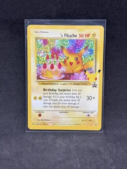 ______'s Pikachu Pokemon Celebrations Classic Collection Holo Promo 24 LP - Image 1