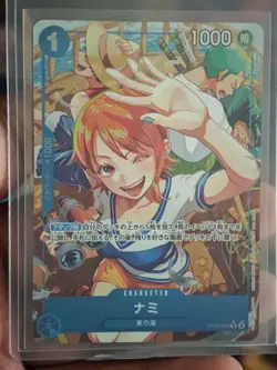 One Piece Card Nami OP09-050 R Parallel Let's Start Campaign Promo Card Japanese - Image 1