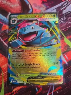 Pokemon Mega Venusaur EX Holo Double Rare Card 003/132 ME01 Mega Evolution 🔥 - Image 1