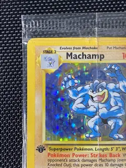 Machamp 8/102 1st Edition Sealed Holo Pokemon card Factory Cellophane - Image 2