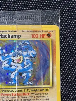 Machamp 8/102 1st Edition Sealed Holo Pokemon card Factory Cellophane - Image 3