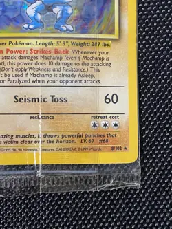 Machamp 8/102 1st Edition Sealed Holo Pokemon card Factory Cellophane - Image 4