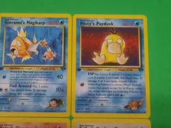 Pokemon Vintage 1st Edition GYM Challenge Cards Lot Of 4 NM Misty's Psyduck ++ - Image 3