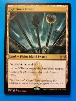 MTG 1x Raffine's Tower 254 Streets of New Capenna Magic the Gathering Card x1 NM - Image 1