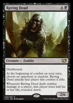 x1 Raving Dead R MTG Commander 2014 M/NM, English - Image 1