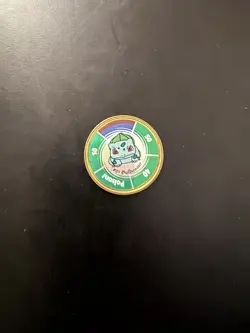 1999 Hasbro Pokemon Battling Coin Game #01 Bulbasaur Nintendo - Image 1