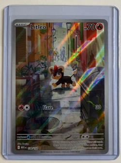 Pokemon TCG: Litleo 139/132 ME01 Illustration Rare: Mega Evolution Holo IR NM - Image 1